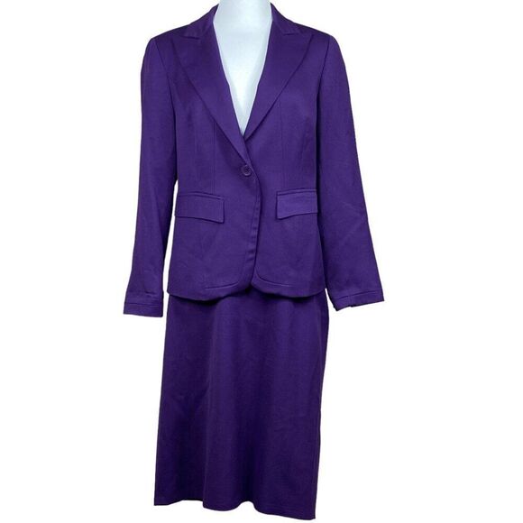 Pendleton Wool Suit Set Size 10/12 Purple - Picture 7 of 9